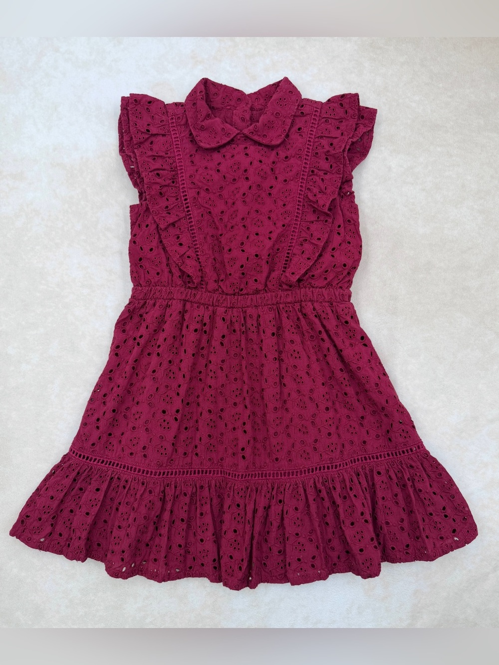 Janie and Jack Berry Eyelet Ruffle Dress
